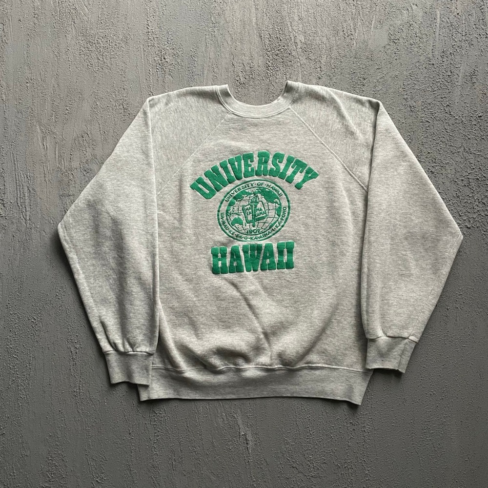Vintage University Hawaii Sweatshirt Men XL Gray 90s Tultex